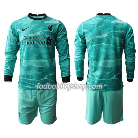 Liverpool Børn Udebane Fodboldsæt 2020-21 L/S (+ Korte bukser)